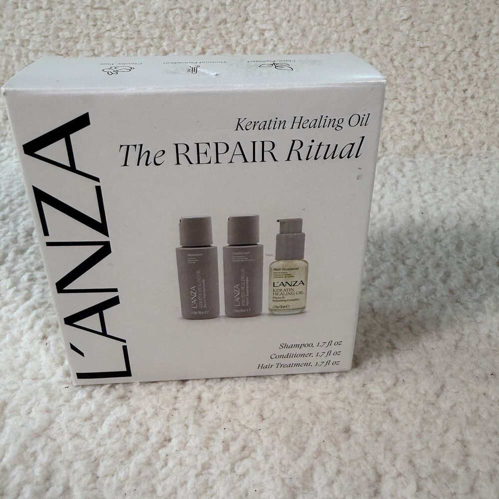 Lanza Keratin Healing Oil Shampoo 50 ml+ CONDITIONER 50ml+ Oil Treatment 50ml